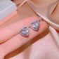 UNI-11021 - Crystal Heart Diamond Silver - Jewelry Set