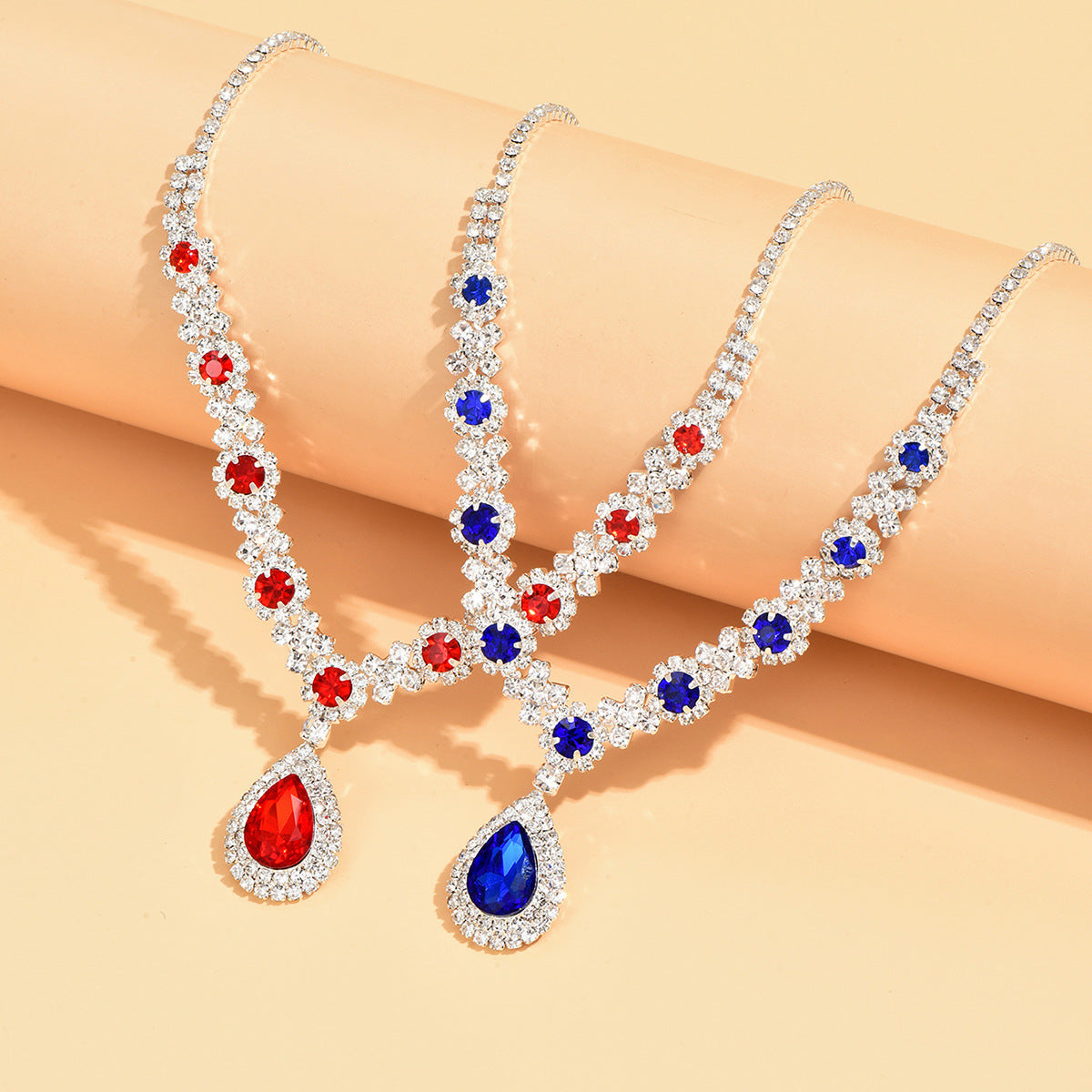 UNI-11344 - Emerald Blue Diamond - Jewelry Set