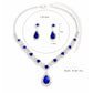 UNI-11344 - Emerald Blue Diamond - Jewelry Set