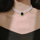 UNI-11025 - Luxury Diamond & Beaded Pearls Gold - Jewelry Set