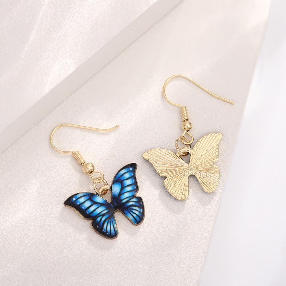 UNI-10542 - Blue Butterfly Gold  - Jewelry Set