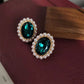 UNI-11025 - Luxury Diamond & Beaded Pearls Gold - Jewelry Set