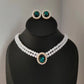 UNI-11025 - Luxury Diamond & Beaded Pearls Gold - Jewelry Set
