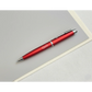 Premium Metallic Scarlet Red & Silver Personalized Pen – Custom Laser Engraved – Customized Pen
