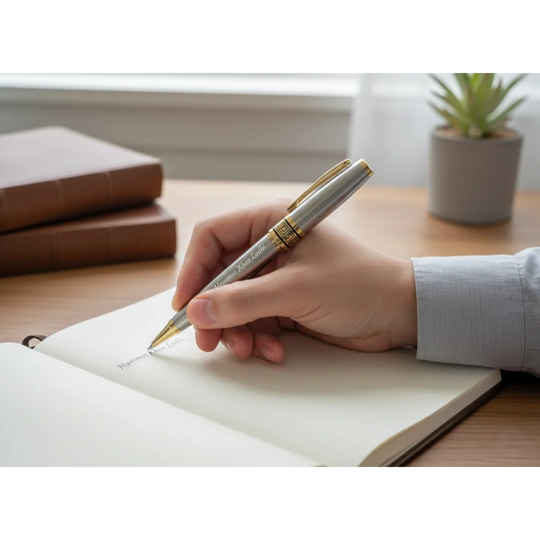 Luxury Obsidian Black & Gold Personalized Pen – Custom Engraved Designer Series – Customized Pen