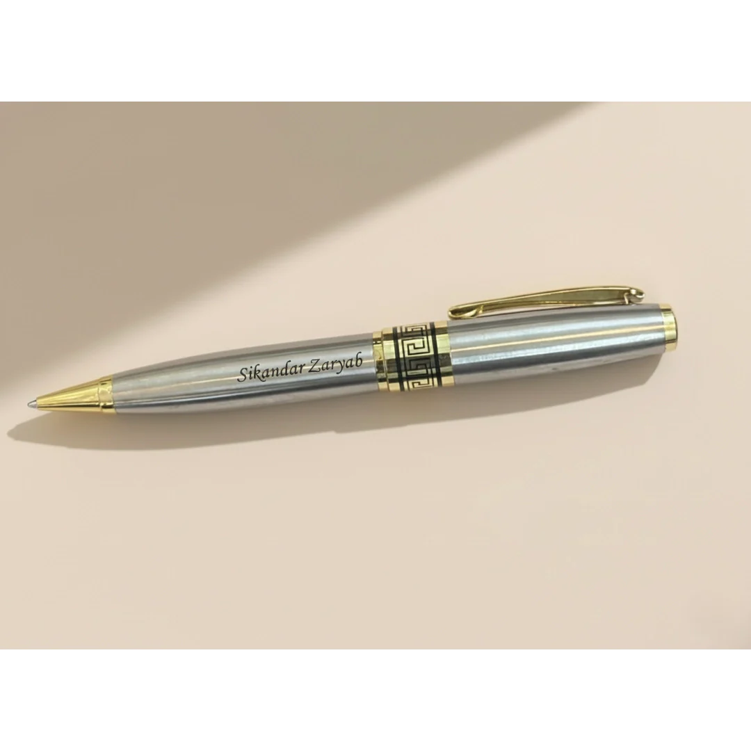Luxury Obsidian Black & Gold Personalized Pen – Custom Engraved Designer Series – Customized Pen