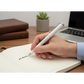 Arctic White & Silver Custom Engraved Pen – Sleek Minimalist Series – Customized Pens for Gifts