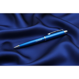 Royal Cobalt Blue & Silver Personalized Pen – Customized Laser Engraved Gift for Loved Ones