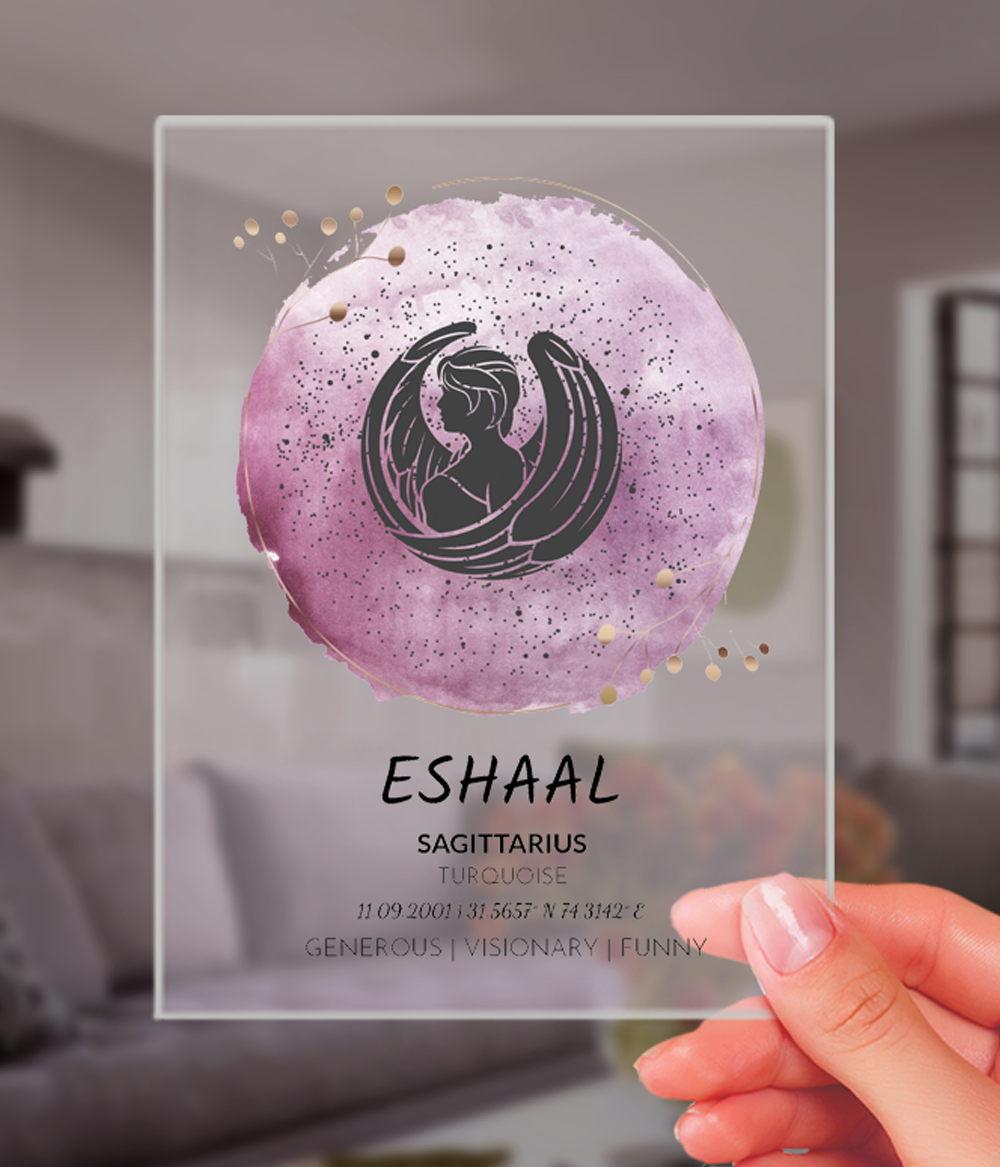Personalized Zodiac Acrylic Plaque (Customizable)