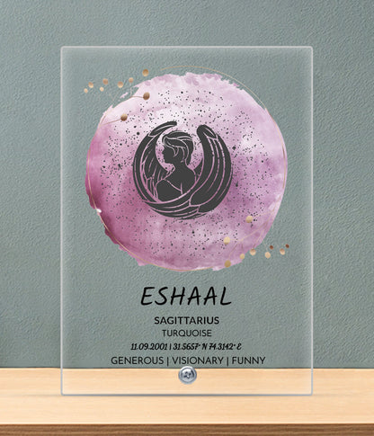 Personalized Zodiac Acrylic Plaque (Customizable)
