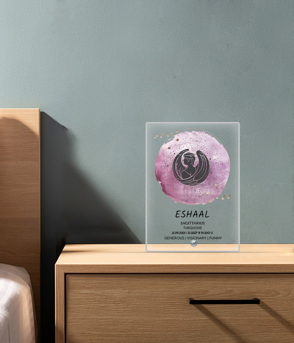 Personalized Zodiac Acrylic Plaque (Customizable)
