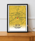 City Map Poster Peshawar (Customizable)