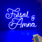 RGB Couple Name Board with Remote