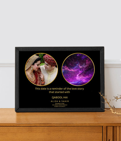 Star Map Photo Frame (Customizable)