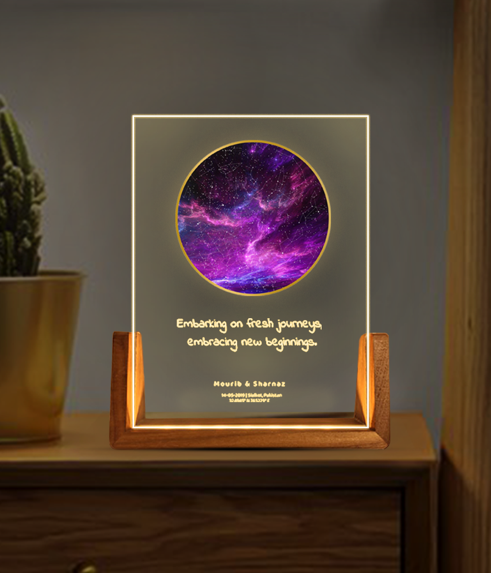Star Map Lamp Colored
