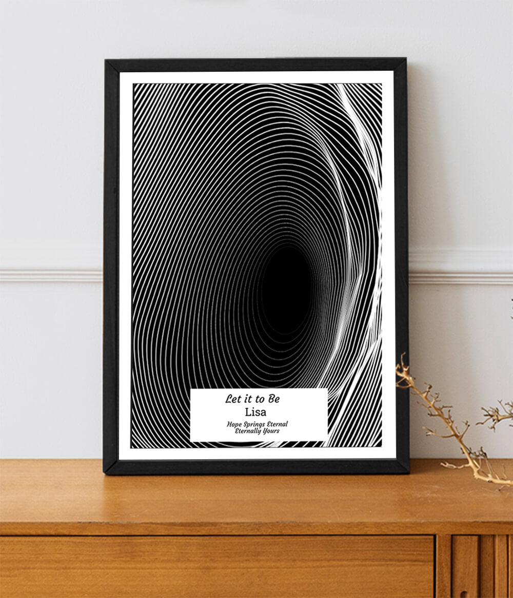 Sunburst Song Dedication Frame (Customizable)