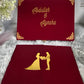 Three Fold Acrylic Nikah Booklet with Premium Velvet Box - Large A3 Size