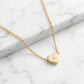 Personalized Tiny Heart Necklace – Elegant Initial Pendant Gift for Her