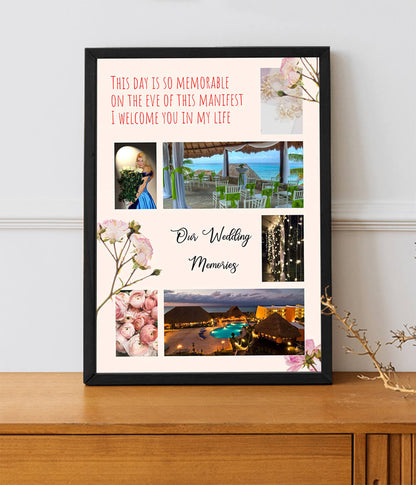 Wedding Memory Photo Frame (Customizable)