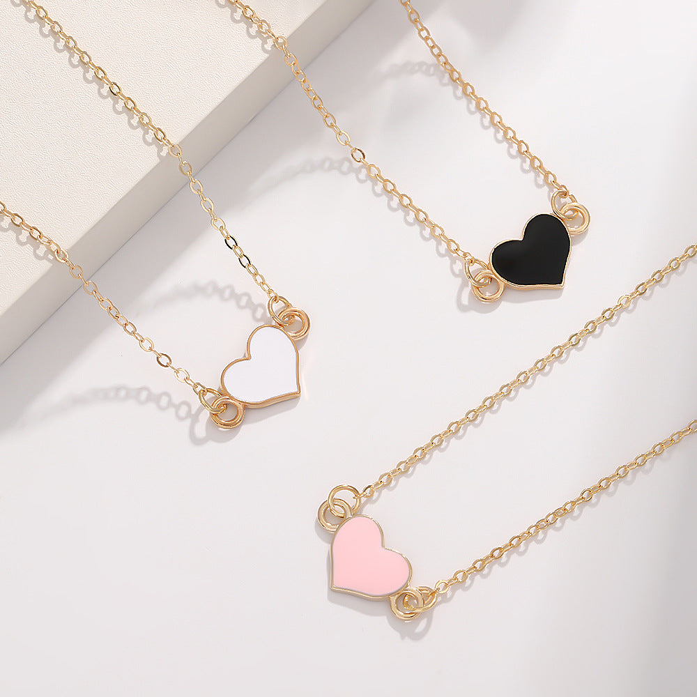 UNI-10546 - White Heart Gold  - Jewelry Set