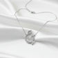 Personalized Arabic Initial Necklace – Elegant Silver Tone Pendant