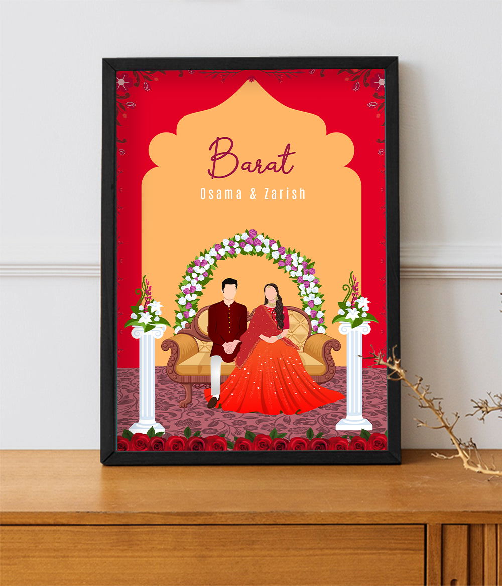 Barat Welcome Sign Frame