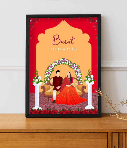 Barat Welcome Sign Frame