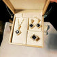 UNI-11028 - Luxury Diamond Navy Blue - Jewelry Set
