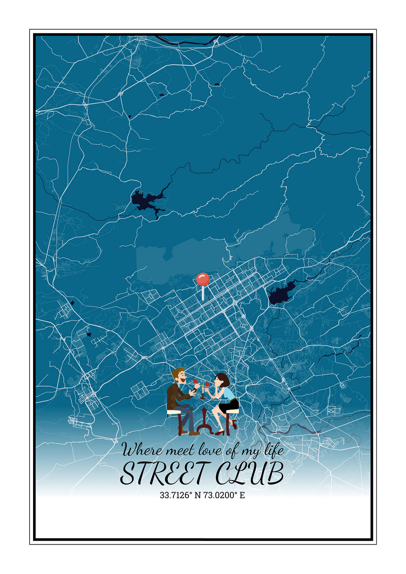 City Map Poster Islamabad (Customizable)