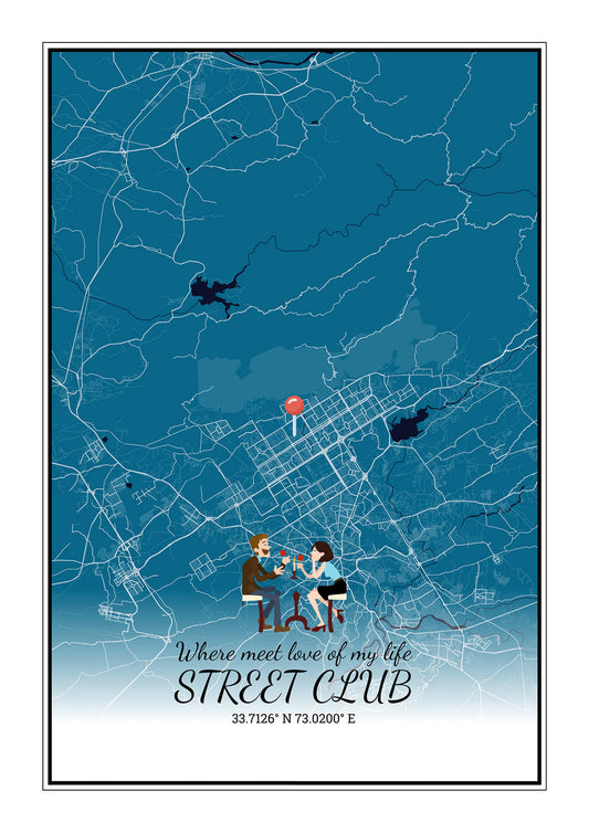City Map Poster Islamabad (Customizable)