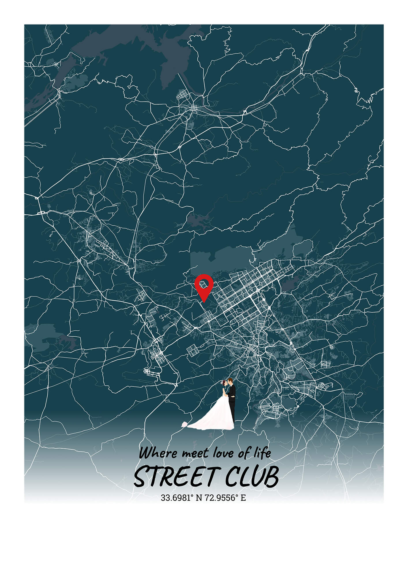 City Map Poster Islamabad (Customizable)