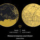 Long Distance Love Circles Frame (Customizable)