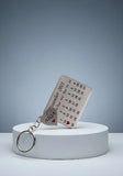 Customize Metal Calendar Engraved Keychain