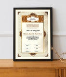 Personalized Nikkah Frame