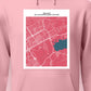 Islamabad City Map of Pakistan Pullover Unisex Hoodie (Customizable)