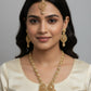 PJ-116 - Zircon Mala Long Necklace Set