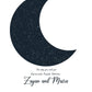 Crescent Star Map Poster (Customizable)