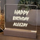 Happy Birthday Lamp - Customizable